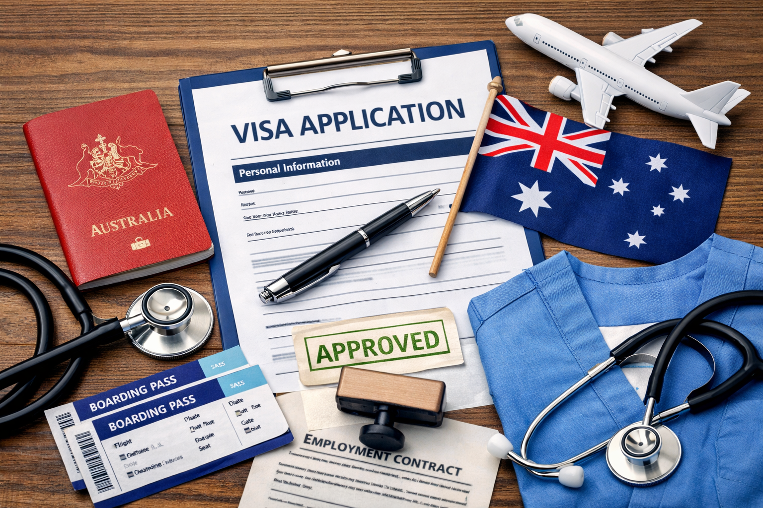 Nurse providing care in a regional Australian hospital